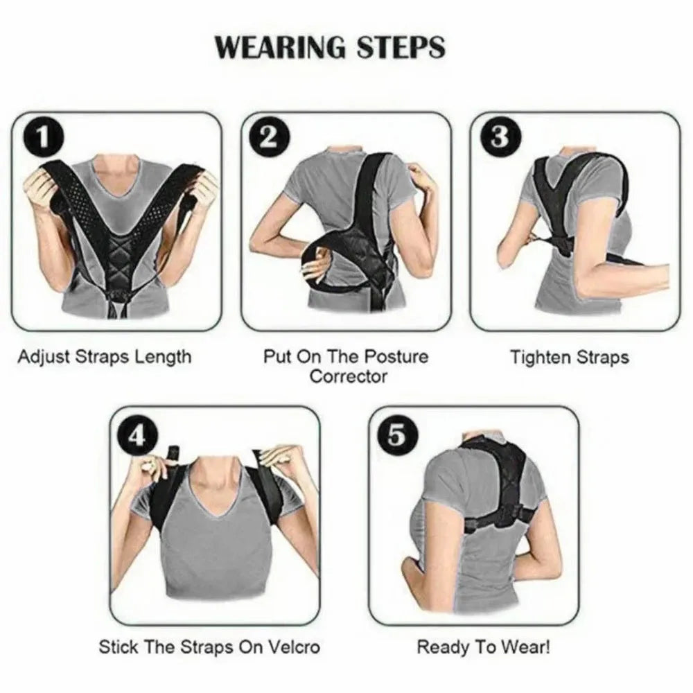 Back Posture Correction Belt - Hunchback Prevention & Sitting Posture Correction