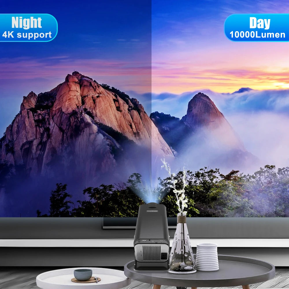 Magcubic Android 11 Projector - 390ANSI, 4K Native 1080P, Dual WiFi6, BT5.0, Portable Cinema Projector, Upgraded HY320 Model