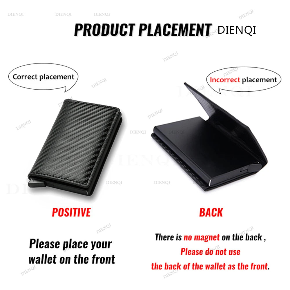 Anti-Theft RFID Credit Card Holder - Slim, Minimalist Wallet for Men and Women, Includes Cash & Card Slots