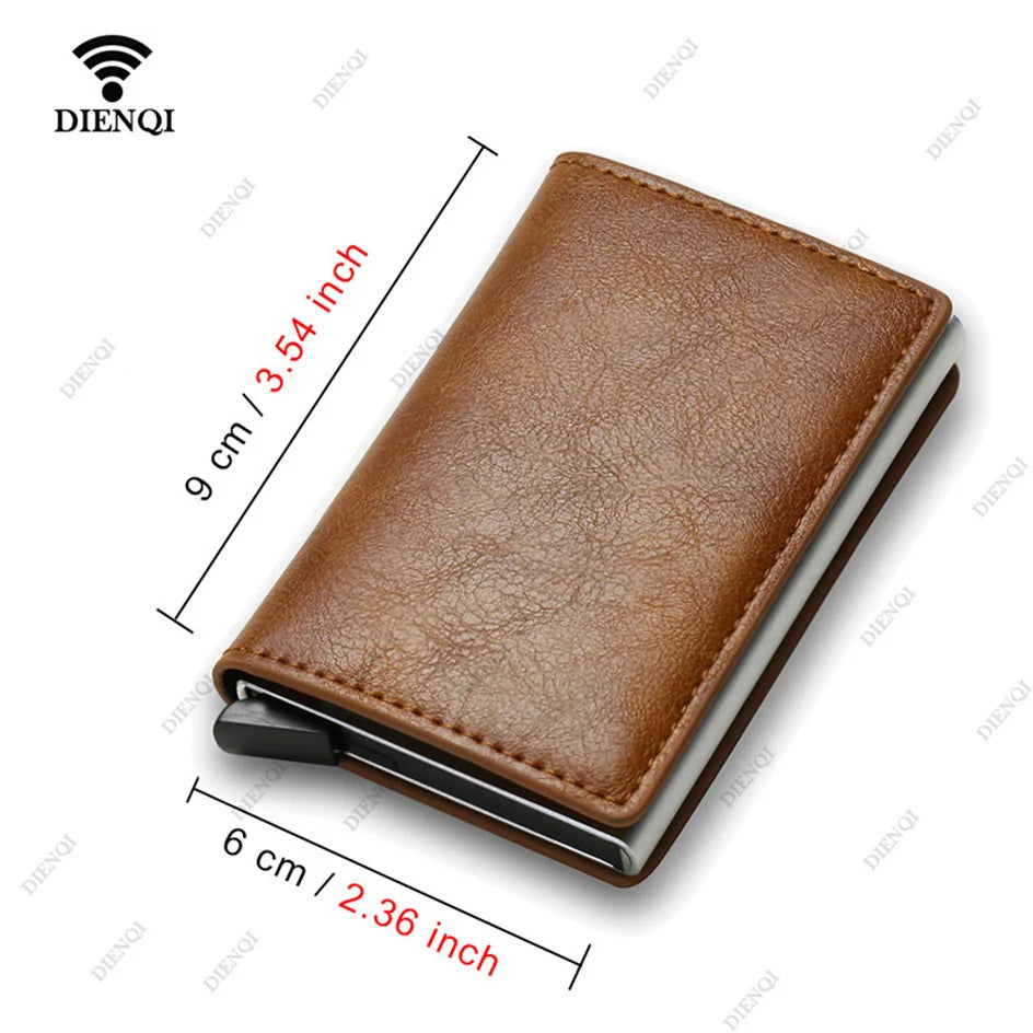 Anti-Theft RFID Credit Card Holder - Slim, Minimalist Wallet for Men and Women, Includes Cash & Card Slots