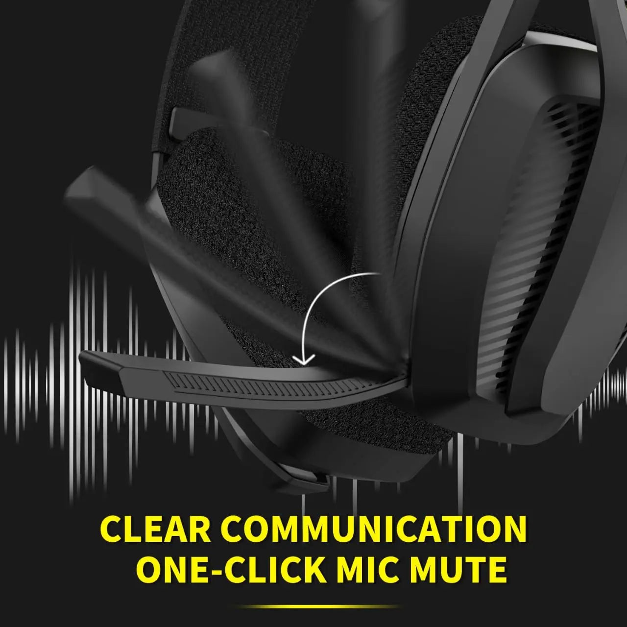 BINNUNE 2.4GHz Wireless Gaming Headset - Mic for PS5, PS4, PC, Mac, and Bluetooth Gaming