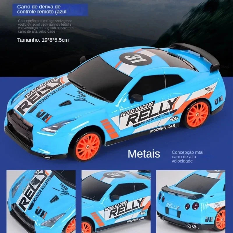 High-Speed Drift RC Car - 2.4G 4WD Remote Control GTR Model, Perfect Christmas Gift for Kids