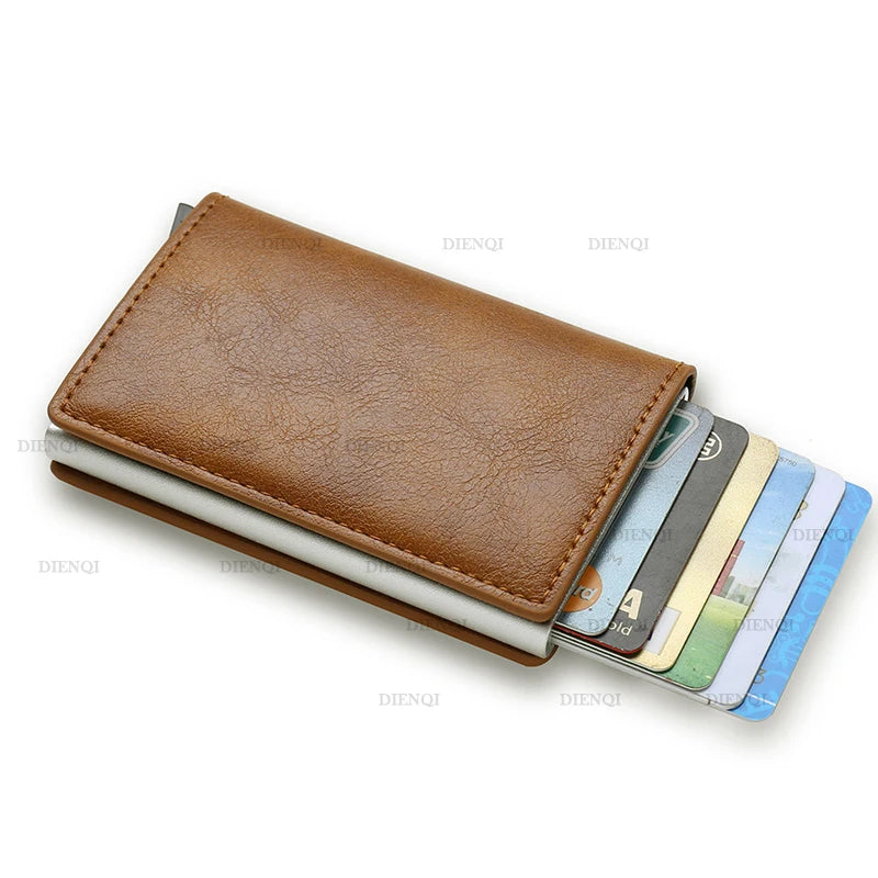 Anti-Theft RFID Credit Card Holder - Slim, Minimalist Wallet for Men and Women, Includes Cash & Card Slots