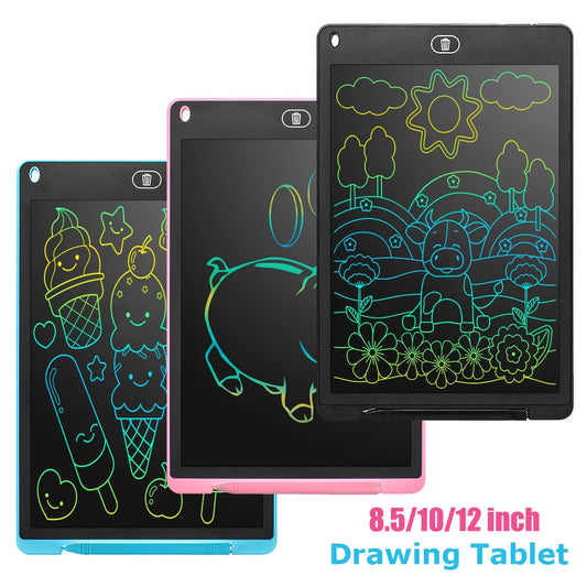 LCD Writing Tablet - 8.5/10/12 Inch Drawing Board, Montessori Educational Toy for Kids and Students, Magic Blackboard Gift