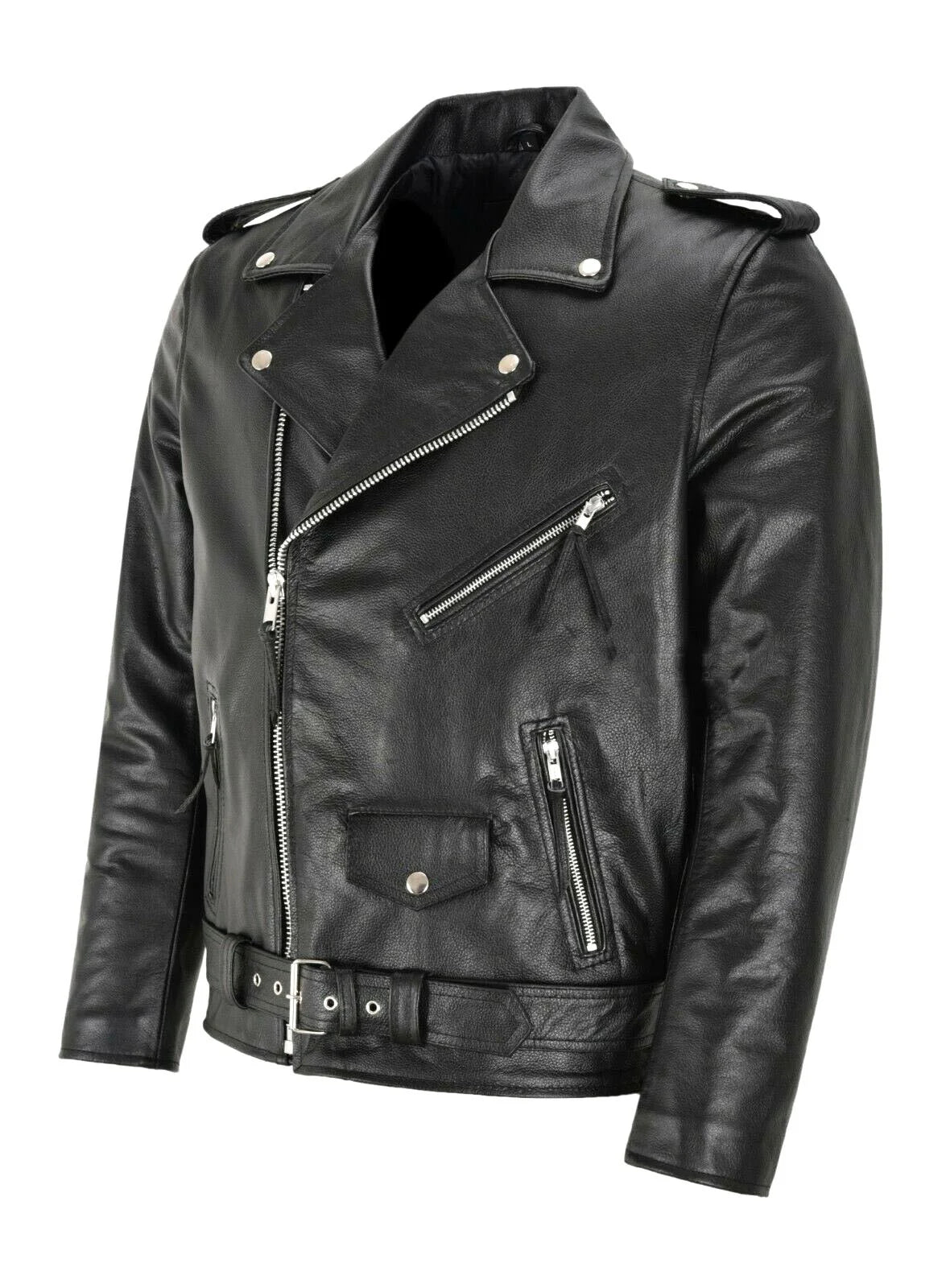 Men's PU Leather Jacket - Slim Fit Motorcycle Fashion Coat