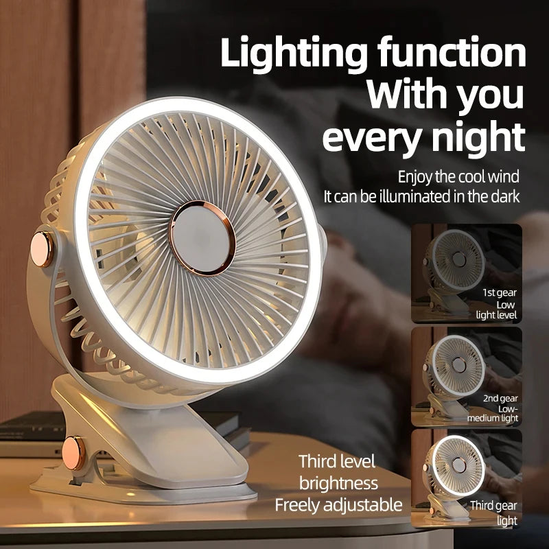 Desktop Portable Camping Fan 8000mAh Rechargeable