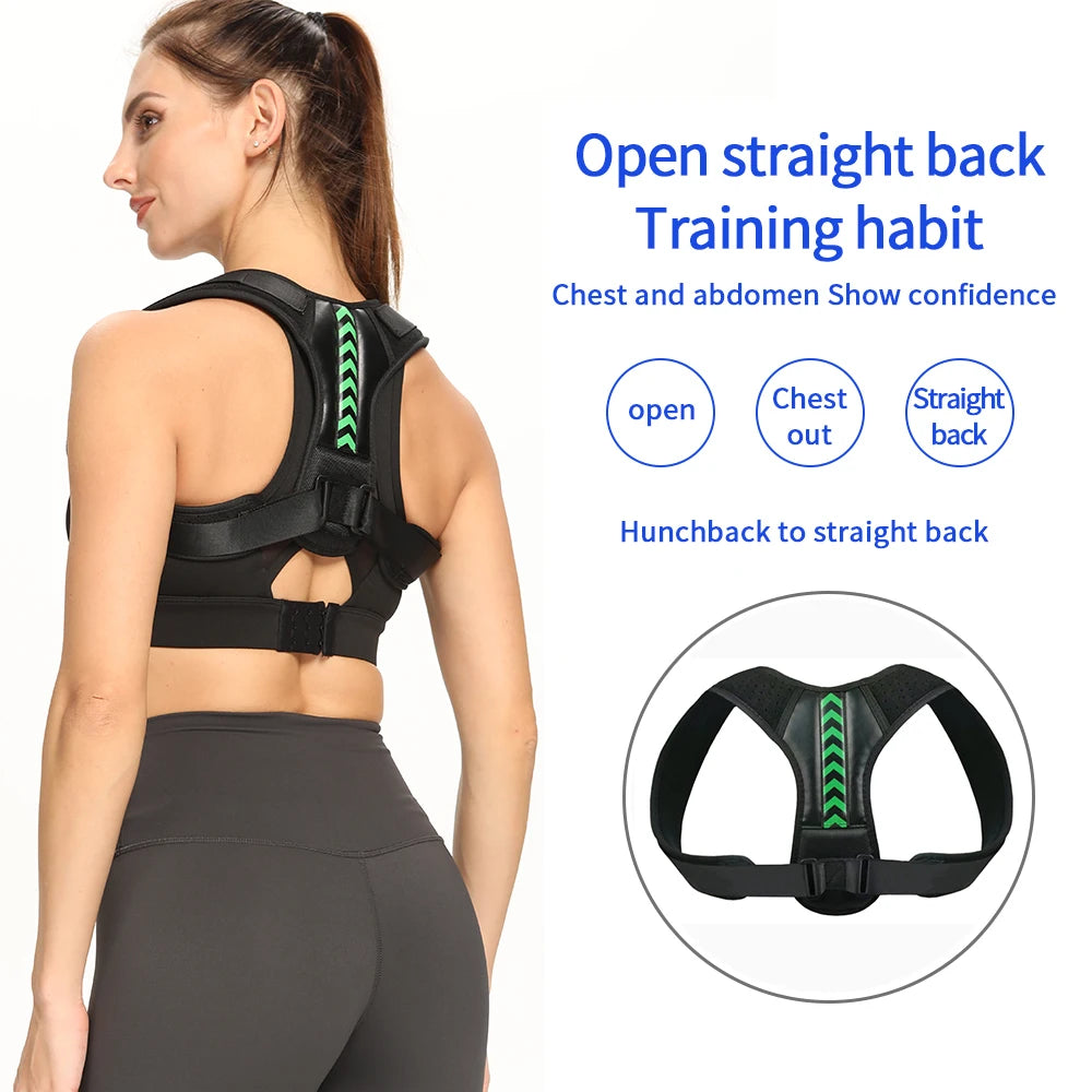 Back Posture Corrector Belt - Clavicle & Spine Support for Men and Women, Ideal for Home, Office & Outdoor Use