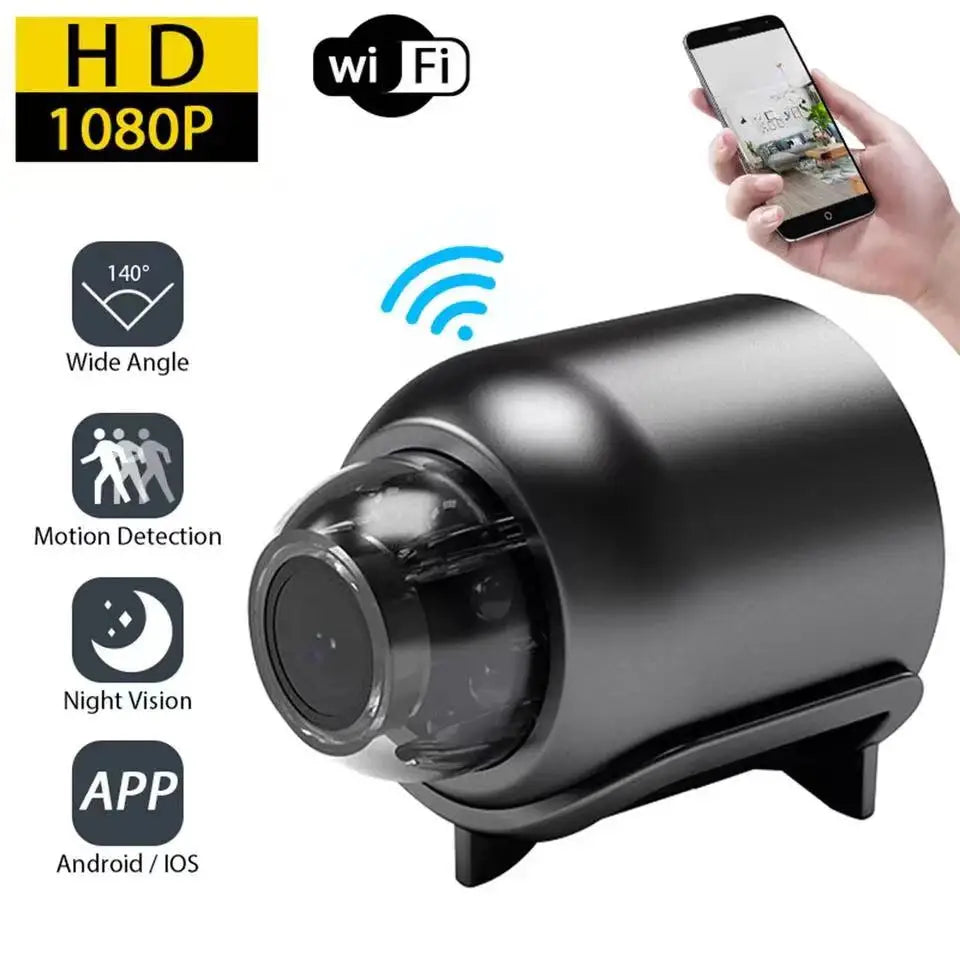 1080P HD Mini WiFi Night Vision Camera - Home, Kids & Pet Monitoring