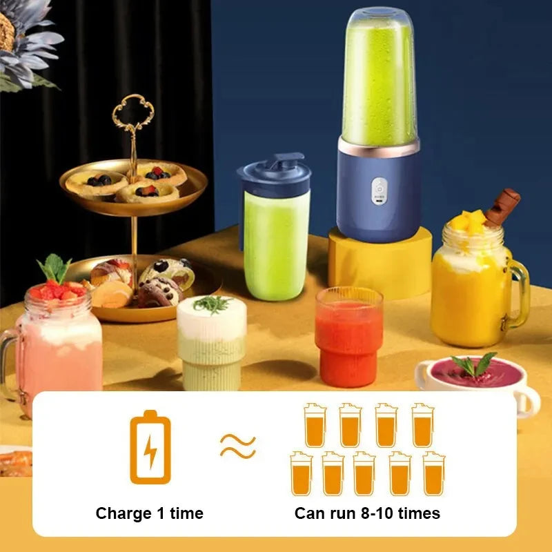 Xiaomi 380Ml Portable Electric Fruit Juicer Home USB Rechargeable Smoothie Maker Blenders Machine Sports Bottle Juicingcup