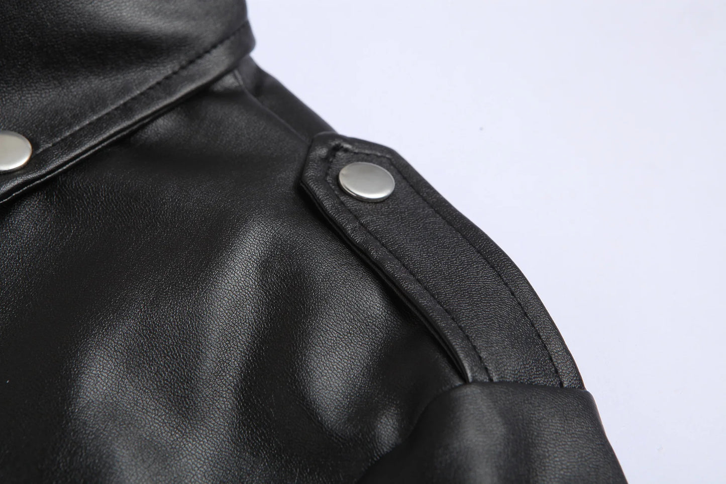 Men's PU Leather Jacket - Slim Fit Motorcycle Fashion Coat