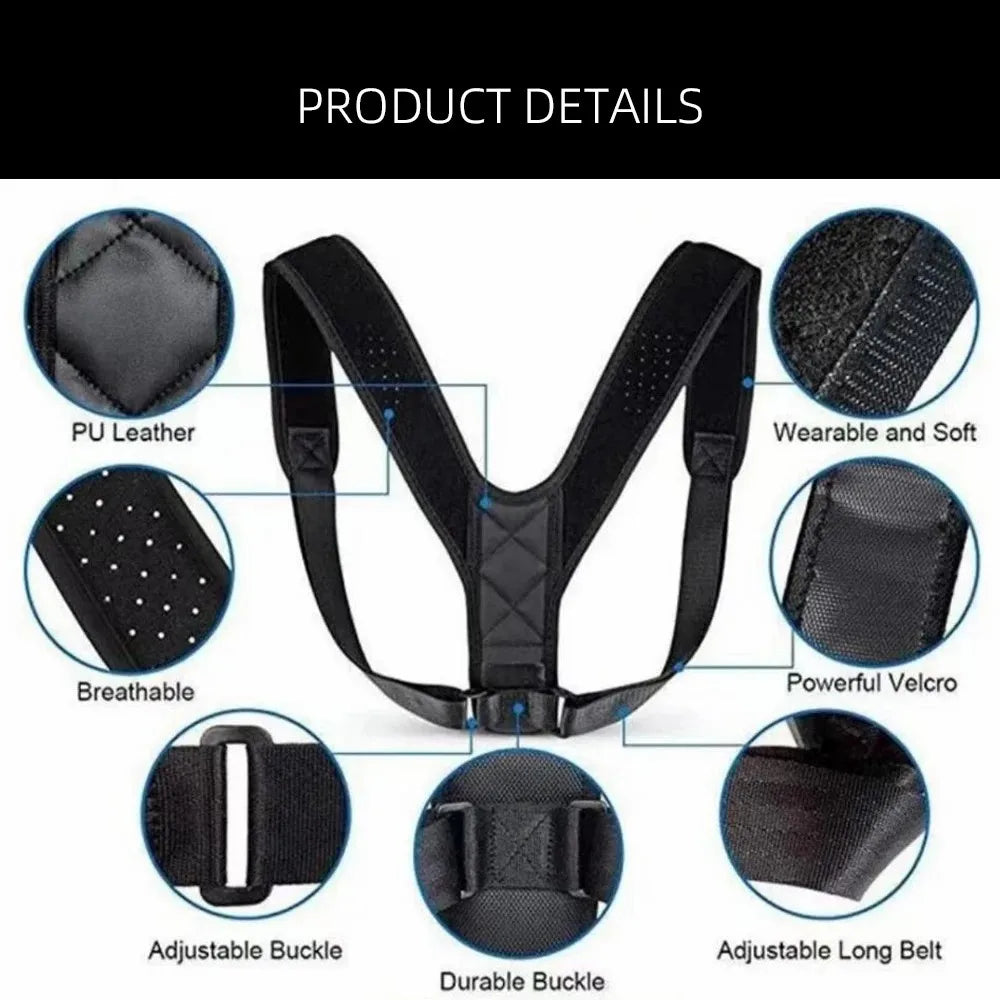 Back Posture Correction Belt - Hunchback Prevention & Sitting Posture Correction